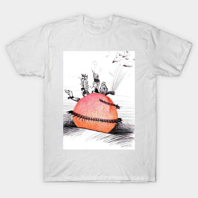 Not So Giant James and The Peach T-Shirt by toothy.crow